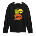 thumbnail image 1 of The Grinch - Grinch And Pumpkin - Toddler & Youth Long Sleeve Graphic T-Shirt, 1 of 5
