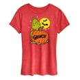 thumbnail image 1 of The Grinch - Grinch And Pumpkin - Women's Short Sleeve Graphic T-Shirt, 1 of 5
