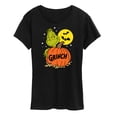 thumbnail image 1 of The Grinch - Grinch And Pumpkin - Women's Short Sleeve Graphic T-Shirt, 1 of 5