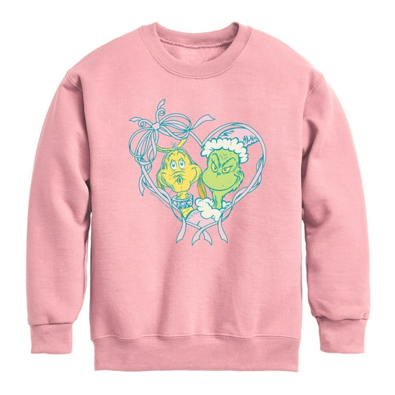 The Grinch - Grinch Coquette - Youth Boys Crew Fleece Sweatshirt