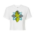 thumbnail image 1 of The Grinch - Grinch Crossed Surfboards - Juniors Cropped Cotton Blend T-Shirt, 1 of 4