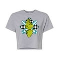 thumbnail image 1 of The Grinch - Grinch Crossed Surfboards - Juniors Cropped Cotton Blend T-Shirt, 1 of 4