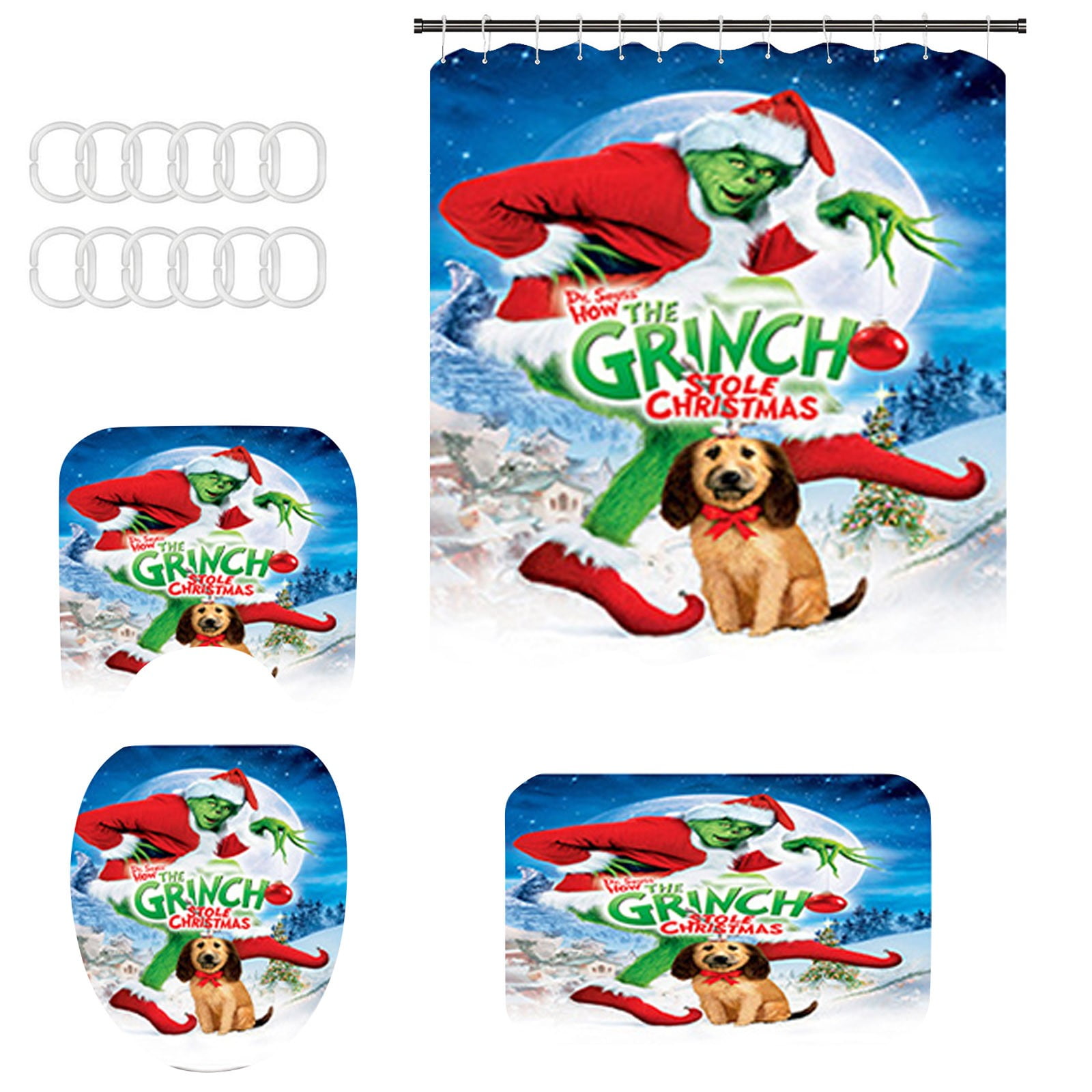 The Grinch, Grinch Decor, Grinch Christmas Decorations, Grinch Bathroom