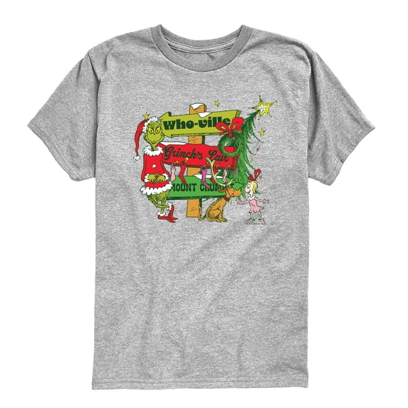 The Grinch - Grinch Directions - Youth Boys Short Sleeve Graphic T-Shirt