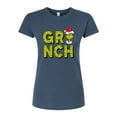 thumbnail image 1 of The Grinch - Grinch Fur Letters - Juniors Fitted Graphic T-Shirt, 1 of 4