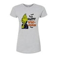 thumbnail image 1 of The Grinch - Grinch Happy Wholoween - Juniors Fitted Graphic T-Shirt, 1 of 5