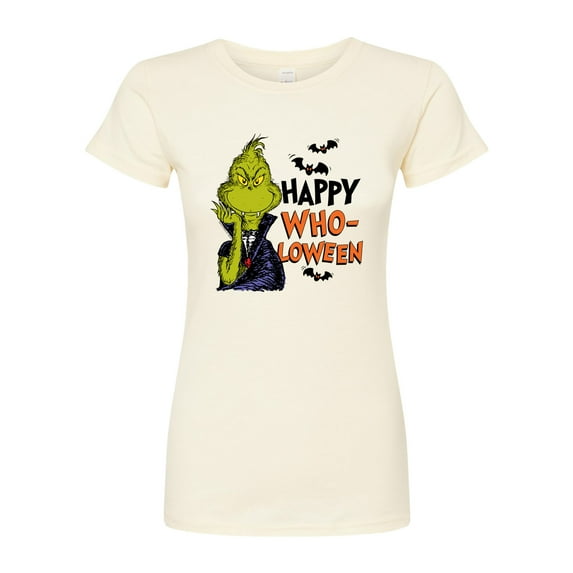 The Grinch - Grinch Happy Wholoween - Juniors Fitted Graphic T-Shirt