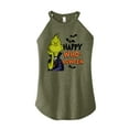 thumbnail image 1 of The Grinch - Grinch Happy Wholoween - Juniors High Neck Tank Top, 1 of 5