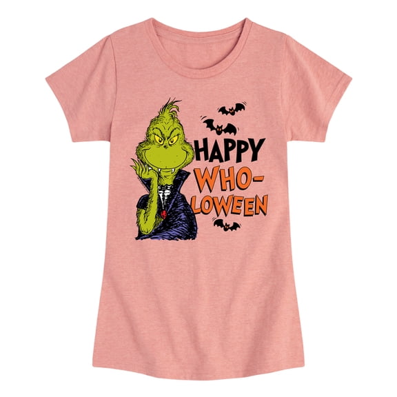The Grinch - Grinch Happy Wholoween - Toddler & Youth Girls Short Sleeve Graphic T-Shirt