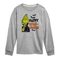 thumbnail image 1 of The Grinch - Grinch Happy Wholoween - Toddler & Youth Long Sleeve Graphic T-Shirt, 1 of 5