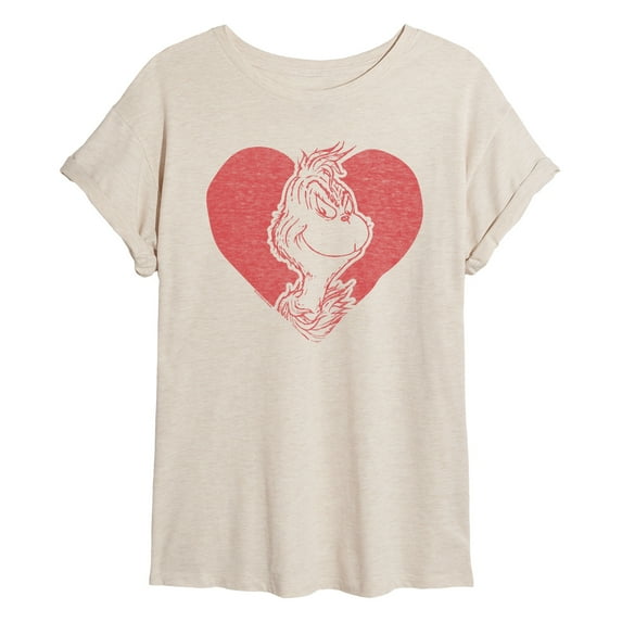 The Grinch - Grinch Heart - Women's Oversized T-Shirt