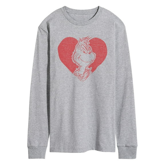 The Grinch - Grinch Heart - Men's Long Sleeve T-Shirt