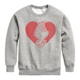 thumbnail image 1 of The Grinch - Grinch Heart  - Toddler & Youth Crewneck Fleece Sweatshirt, 1 of 5