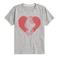 thumbnail image 1 of The Grinch - Grinch Heart - Valentine's Day - Toddler & Youth Short Sleeve Graphic T-Shirt, 1 of 5