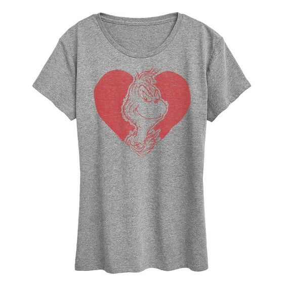 The Grinch - Grinch Heart - Women's Short Sleeve Graphic T-Shirt