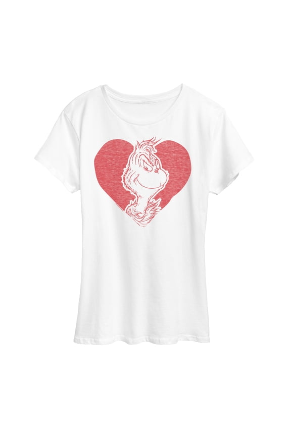 The Grinch - Grinch Heart - Women's Short Sleeve Graphic T-Shirt