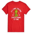 thumbnail image 1 of Dr. Seuss - Grinch Everything is Fine - Men's Short Sleeve Graphic T-Shirt, 1 of 4