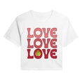 thumbnail image 1 of The Grinch - Love Stack - Juniors Cropped Graphic T-Shirt, 1 of 5