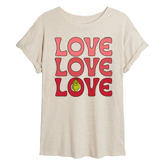 The Grinch - Grinch Love Stack  - Women's Oversized T-Shirt
