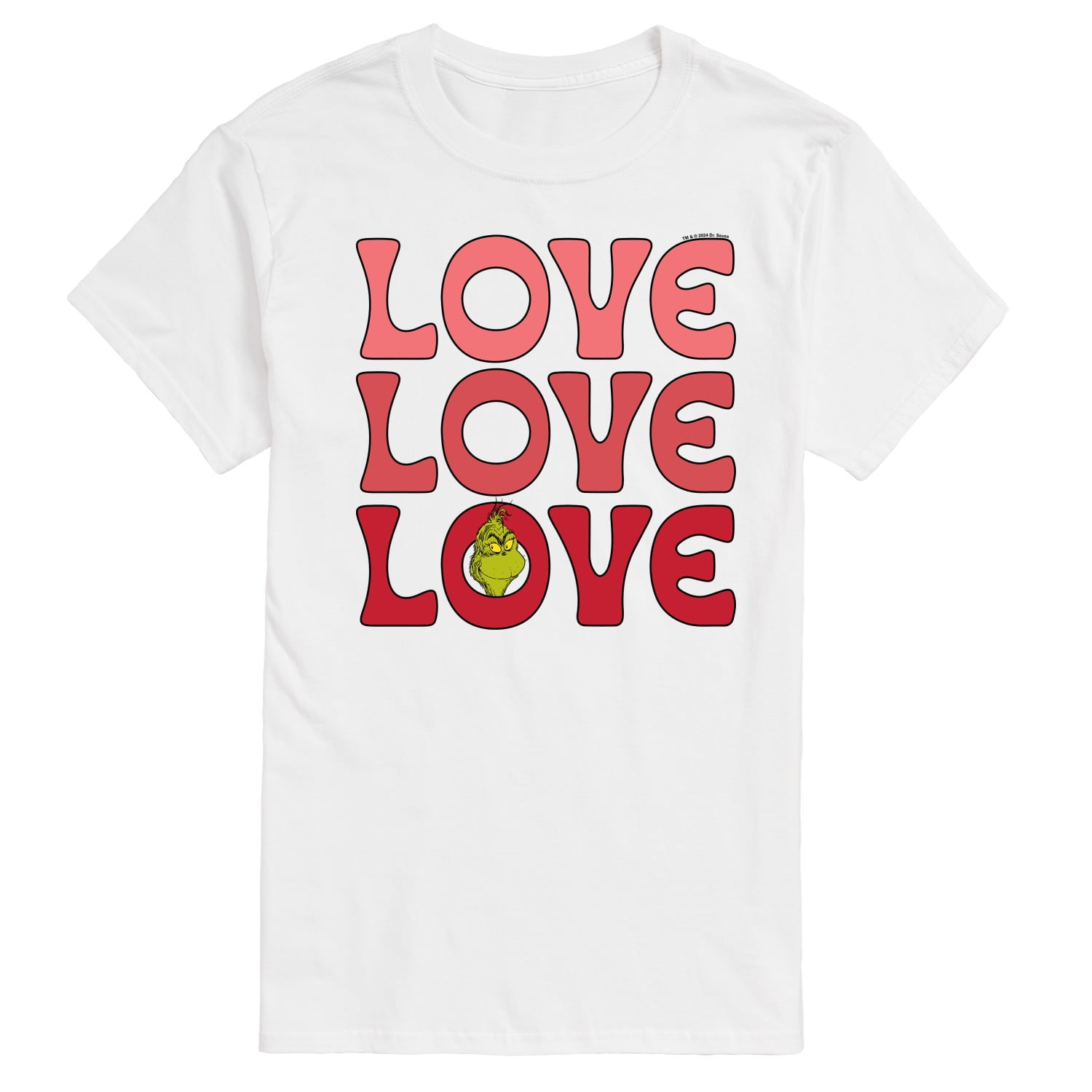 The Grinch - Grinch Love Stack - Men's Short Sleeve Graphic T-Shirt ...