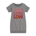 thumbnail image 1 of The Grinch - Grinch Love Stack  - Toddler & Youth Girls Fleece Dress, 1 of 5