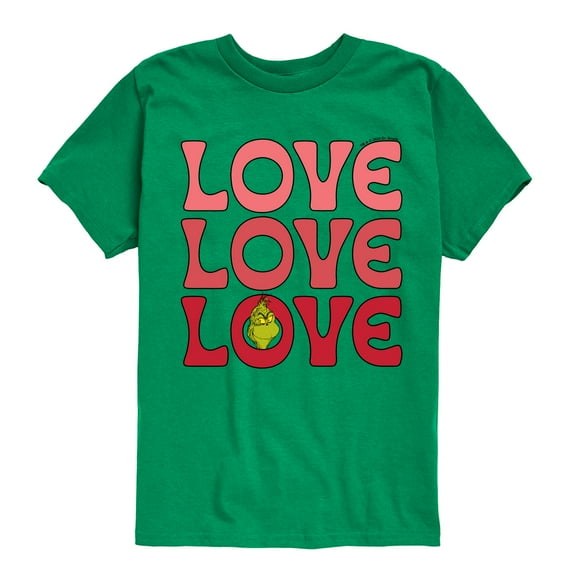 The Grinch - Grinch Love Stack  - Toddler & Youth Short Sleeve Graphic T-Shirt