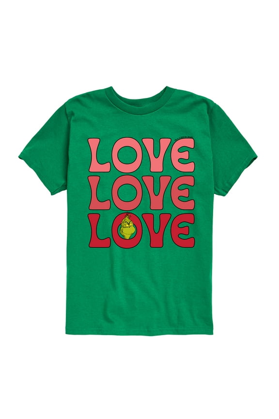 The Grinch - Grinch Love Stack - Toddler & Youth Short Sleeve Graphic T-Shirt