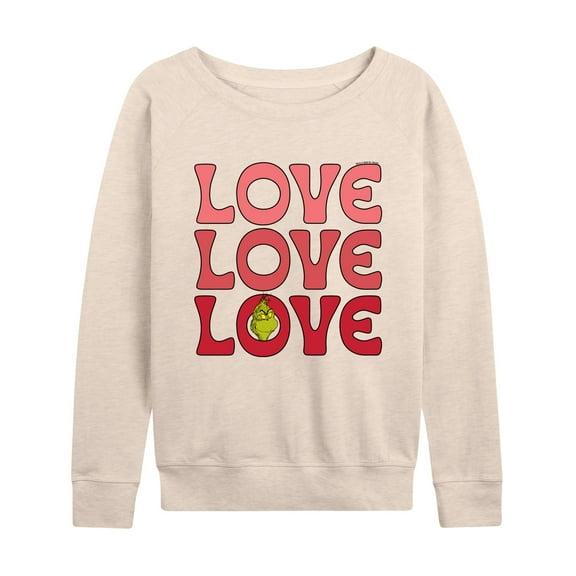 The Grinch - Grinch Love Stack - Women's Lightweight French Terry Long Sleeve Shirt