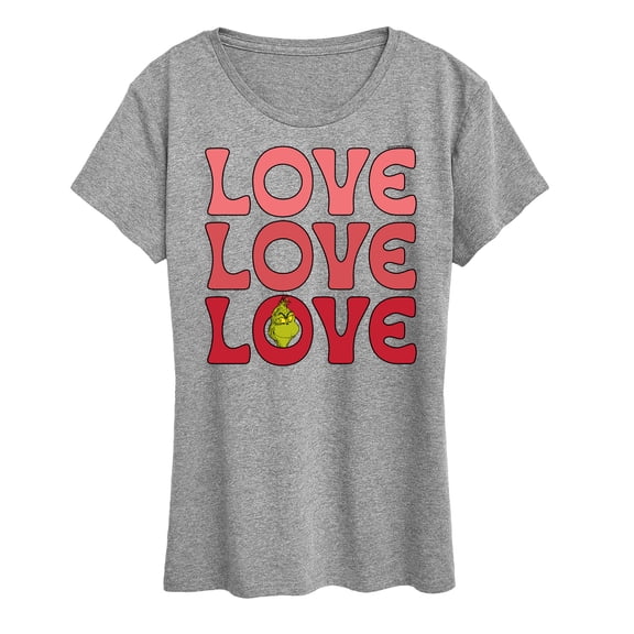 The Grinch - Grinch Love Stack - Women's Short Sleeve Graphic T-Shirt