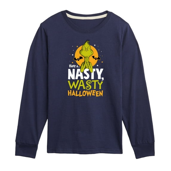 The Grinch - Grinch Nasty Wasty Halloween - Toddler & Youth Long Sleeve Graphic T-Shirt