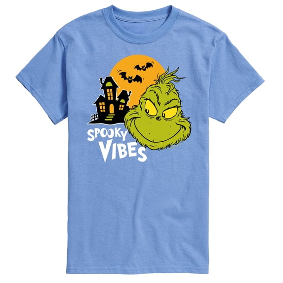 The Grinch - Grinch Spooky Vibes - Men's Short Sleeve Graphic T-Shirt