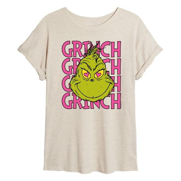 The Grinch - Grinch Stacked - Juniors Ideal Flowy Muscle T-Shirt
