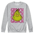 thumbnail image 1 of The Grinch - Grinch Stacked - Men's Crew Neck Fleece Pullover, 1 of 5