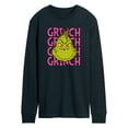 thumbnail image 1 of The Grinch - Grinch Stacked - Men's Long Sleeve T-Shirt, 1 of 5