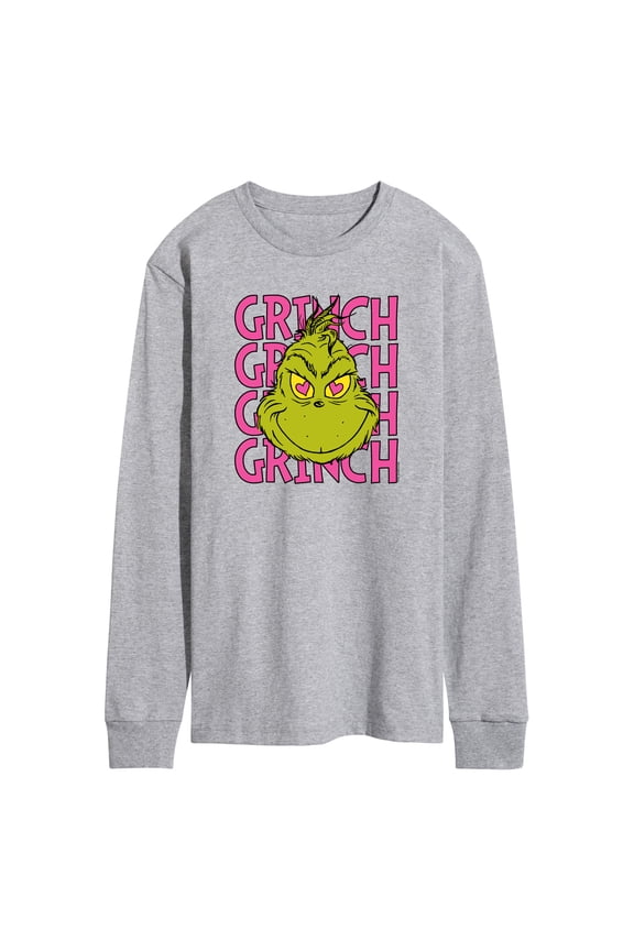 The Grinch - Grinch Stacked - Men's Long Sleeve T-Shirt