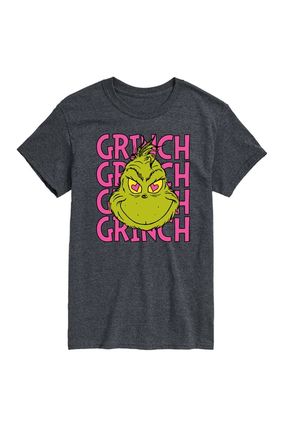The Grinch - Grinch Stacked - Men's Short Sleeve Graphic T-Shirt