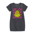 thumbnail image 1 of The Grinch - Grinch Stacked - Toddler & Youth Girls Fleece Dress, 1 of 4