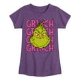 thumbnail image 1 of The Grinch - Grinch Stacked - Toddler & Youth Girls Short Sleeve Graphic T-Shirt, 1 of 5