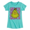 thumbnail image 1 of The Grinch - Grinch Stacked - Toddler & Youth Girls Short Sleeve Graphic T-Shirt, 1 of 5