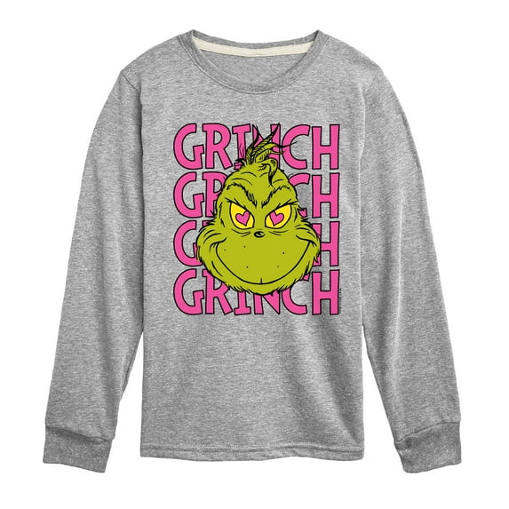 The Grinch - Grinch Stacked - Toddler & Youth Long Sleeve Graphic T-Shirt