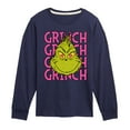 thumbnail image 1 of The Grinch - Grinch Stacked - Toddler & Youth Long Sleeve Graphic T-Shirt, 1 of 5