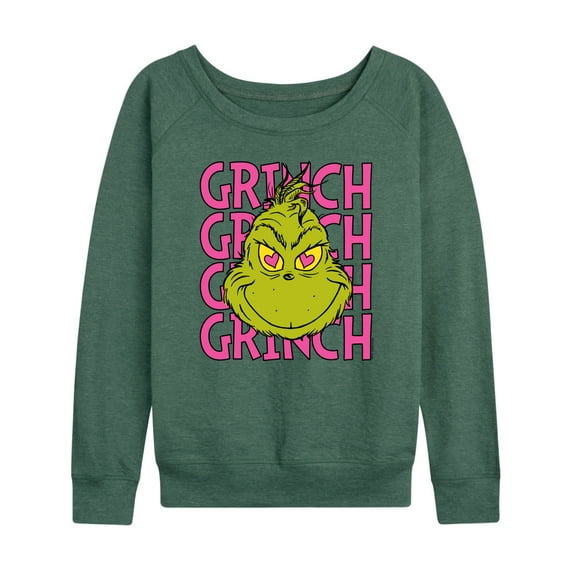 The Grinch - Grinch Stacked - Women's Lightweight French Terry Long Sleeve Shirt