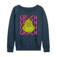 thumbnail image 1 of The Grinch - Grinch Stacked - Women's Lightweight French Terry Long Sleeve Shirt, 1 of 5