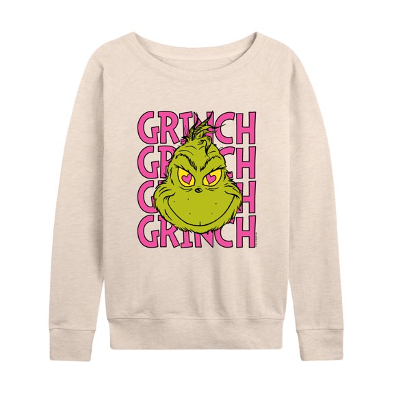 The Grinch - Grinch Stacked - Women's Lightweight French Terry Long Sleeve Shirt