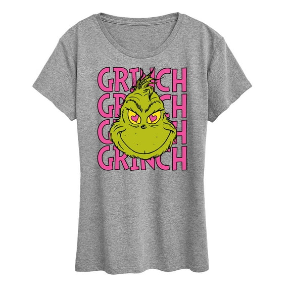 The Grinch - Grinch Stacked - Women's Short Sleeve Graphic T-Shirt