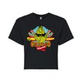thumbnail image 1 of The Grinch - Grinch Surfing - Juniors Cropped Cotton Blend T-Shirt, 1 of 4