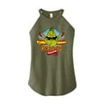 thumbnail image 1 of The Grinch - Grinch Surfing - Juniors High Neck Tank Top, 1 of 4