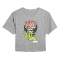 thumbnail image 1 of The Grinch - Whoville Globe - Juniors Cropped Graphic T-Shirt, 1 of 4
