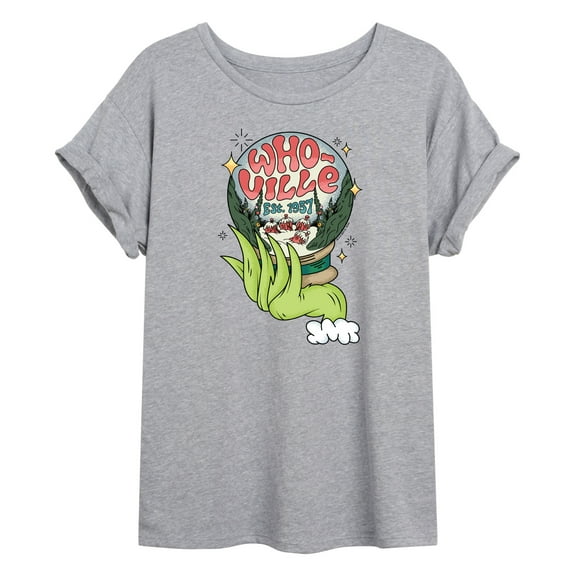 The Grinch - Grinch Whoville Globe - Women's Oversized T-Shirt