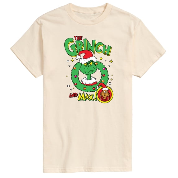 The Grinch - Grinch and Max - Men's Short Sleeve Graphic T-Shirt